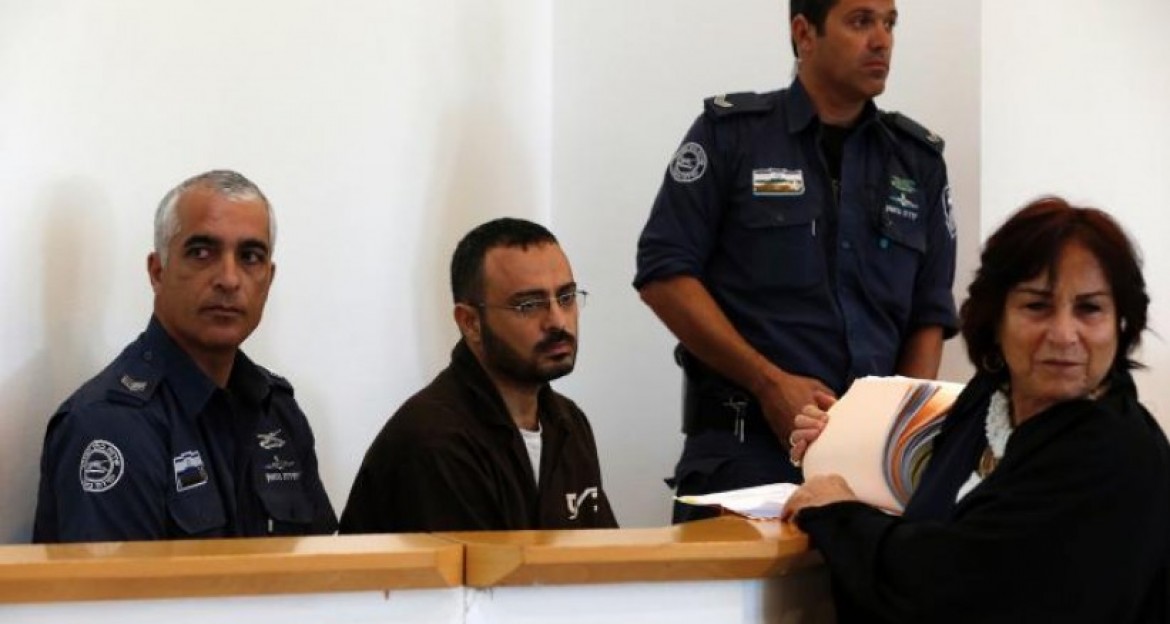 المعتقل برش  في المحكمة