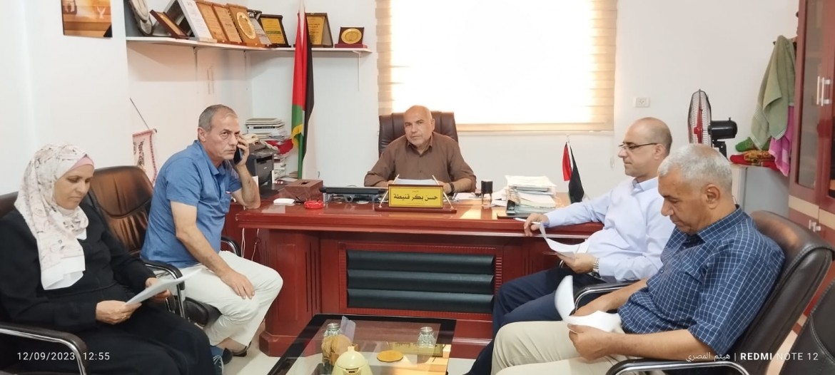 اجتماع اللجنة المكلفة بادارة الهيئة بغزة