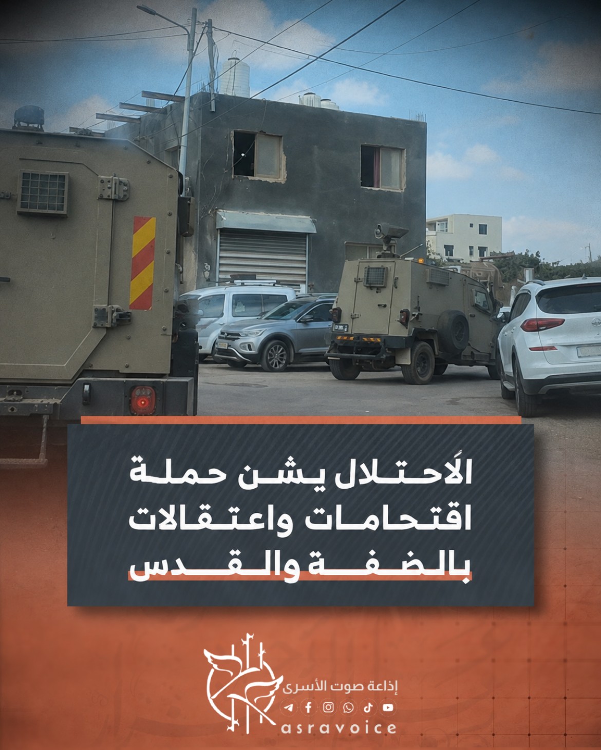 الاحتلال يشن حملة اقتحامات واعتقالات بالضفة والقدس 