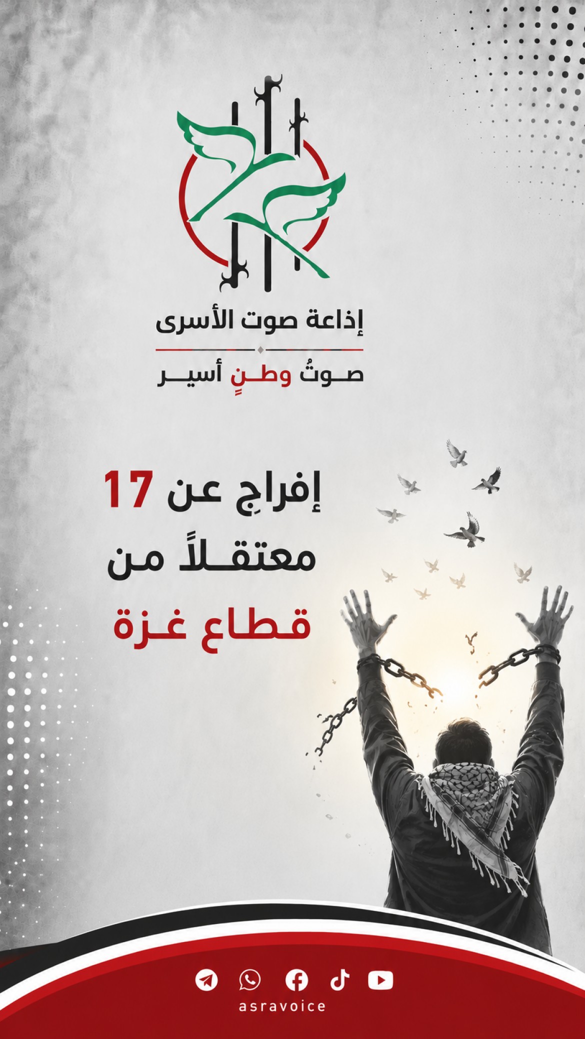 الإفراج عن 17 معتقلًا من قطاع غزة