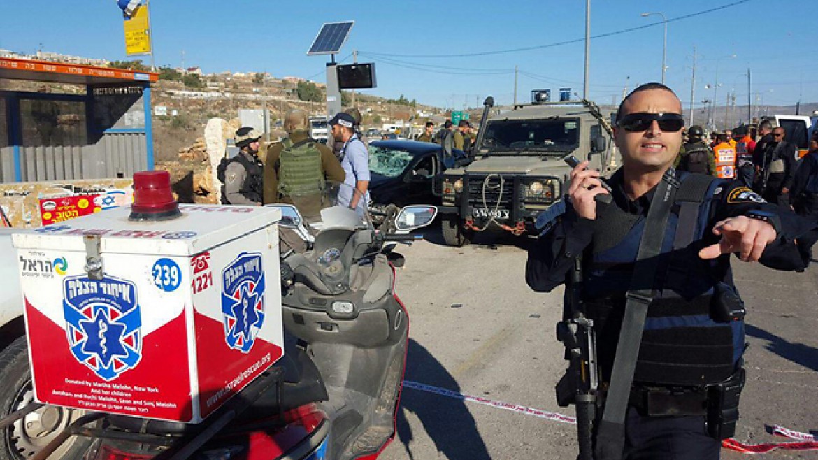 إصابة 4 جنود بعملية دهس جنوب نابلس