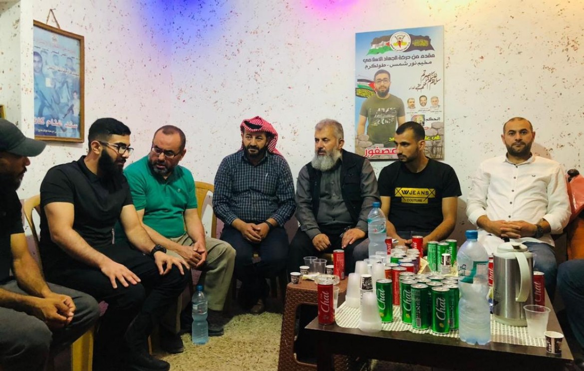 وفد الجهاد يهنىء بحرية الأسير عصفور في طولكرم