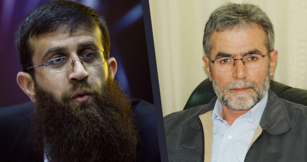 الأستاذ زياد النخالة والأسير المحرر خضر عدنان